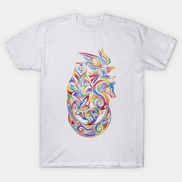 Rainbow Tribe T-Shirt by TG_Art